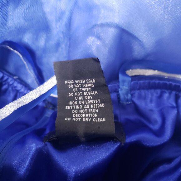 Y2K Deb Blue Ombre Tulle Homecoming Dress Size 7/8 Cocktail Party Formal Flirty - Picture 6 of 6